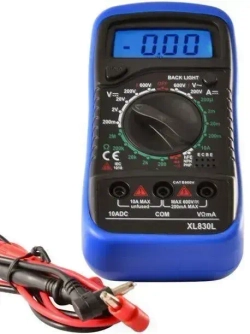 Мультиметр цифровой с прозвонкой автомобильный тестер электрический токоизмерительный с щупами