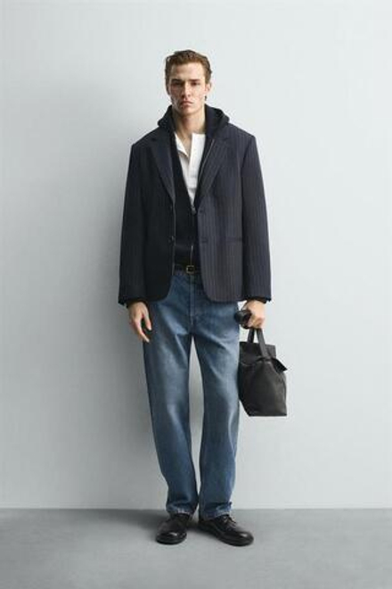 ZARA ДЖИНСЫ STRAIGHT FIT LIMITED EDITION, ВЫЦВЕТШИЙ СИНИЙ