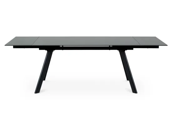Раскладной обеденный стол Bronte черный керамика 160-240