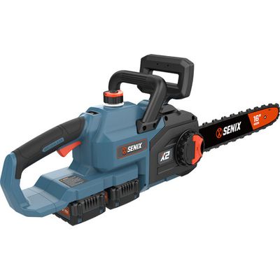 Пила цепная аккумуляторная SENIX CSX2-M2-EU-0, 2X2 40V, без акб и зу