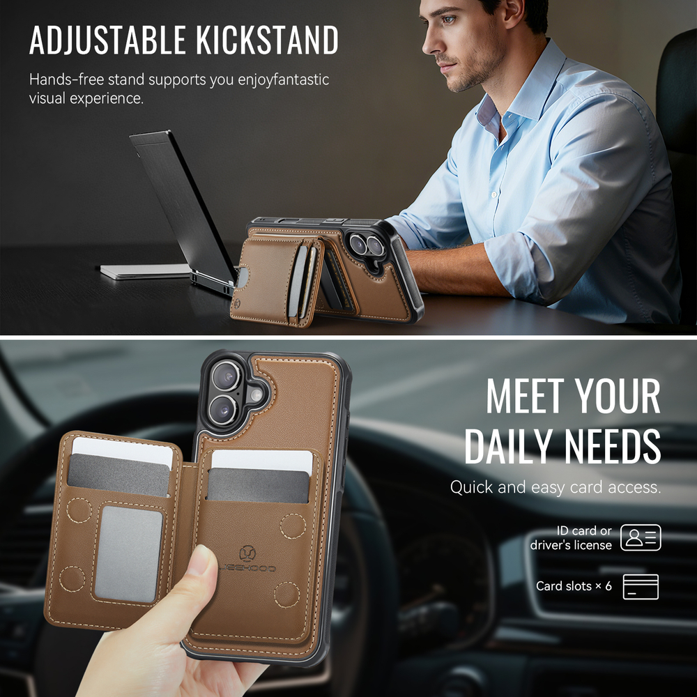 Чехол CaseMe Cardholder 2 in 1 iPhone 17