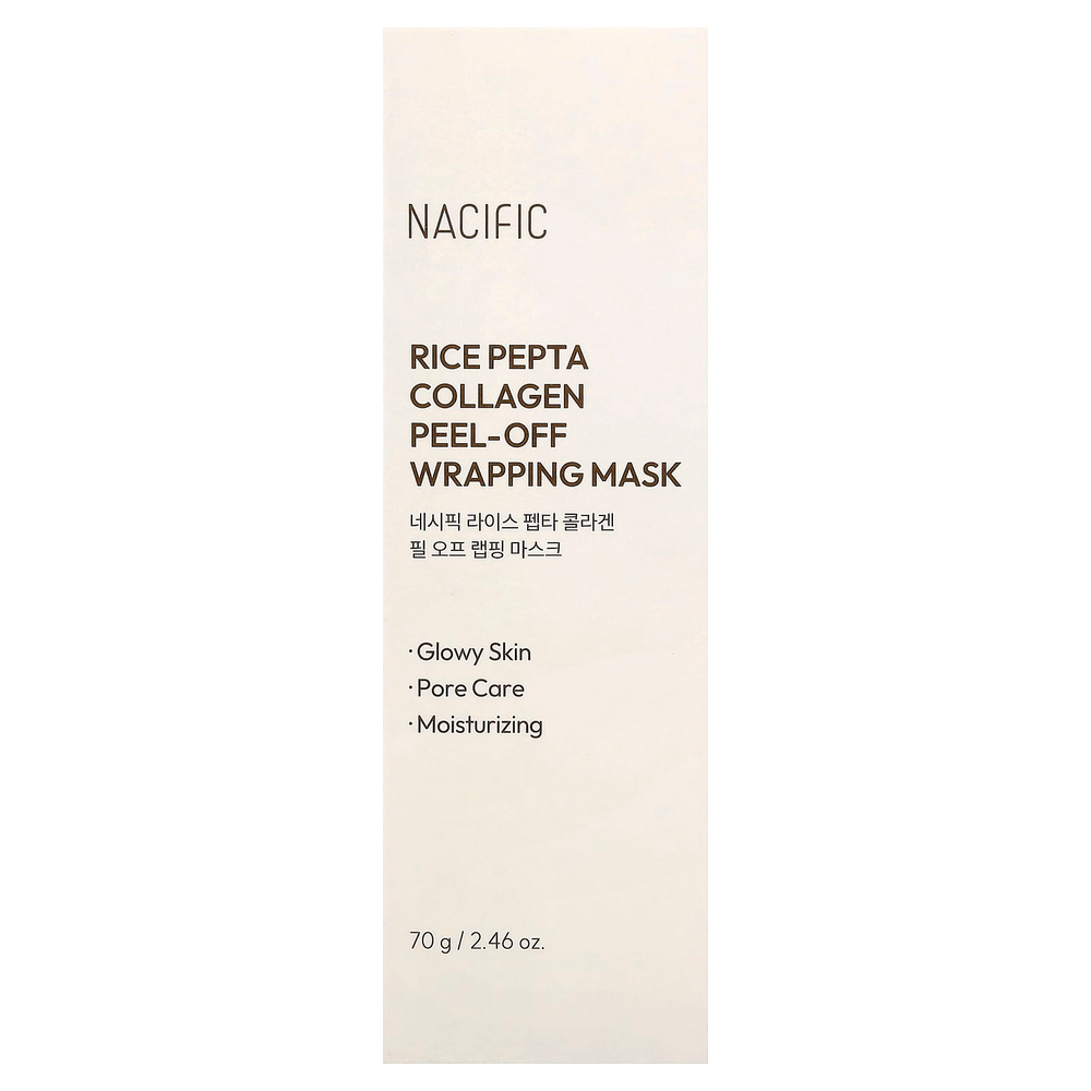 Nacific, отшелушивающая тканевая маска с коллагеном и рисом Pepta, 70 г (2,46 унции)