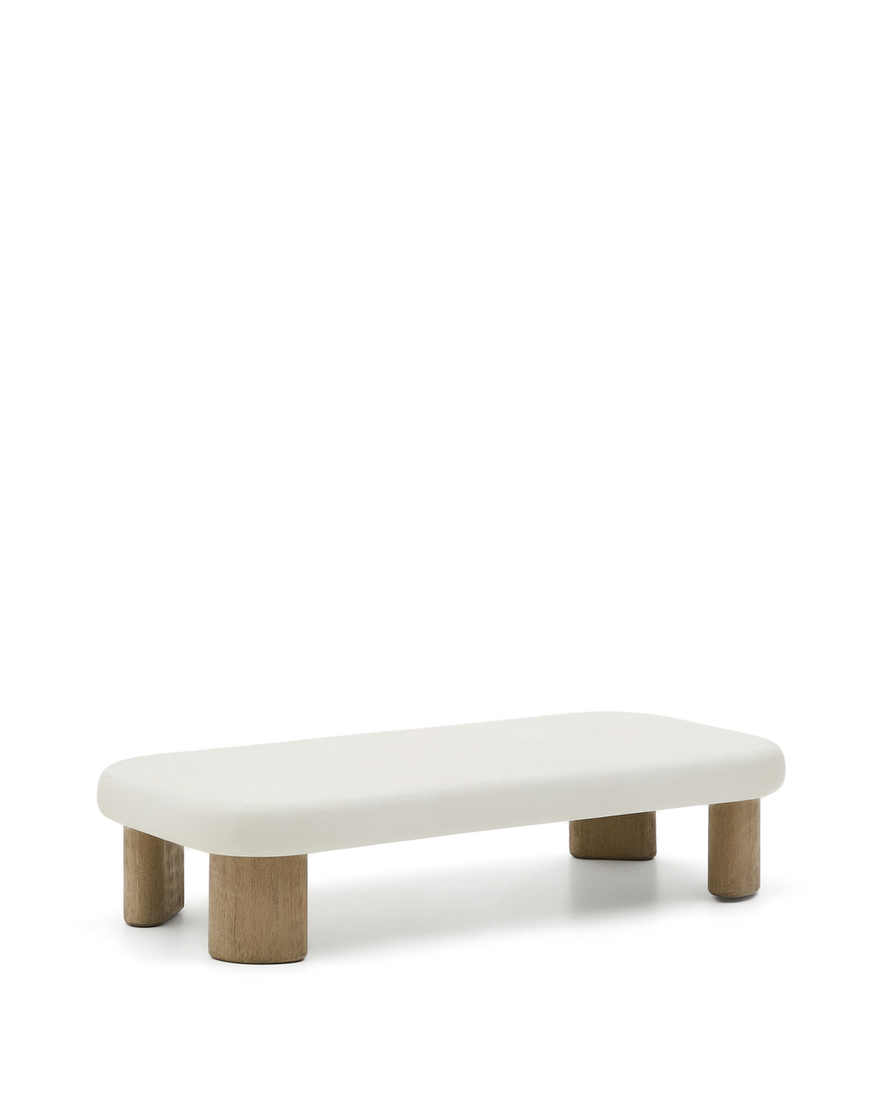 Журнальный столик Labra из цемента и акации 140 x 70 см