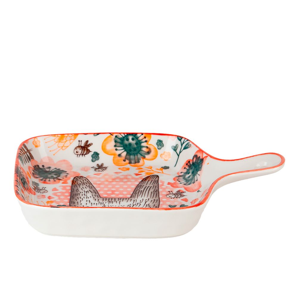 Блюдо " . Bunny" 22*16*3,5см. (min 12) (без индивидуальной упаковки)