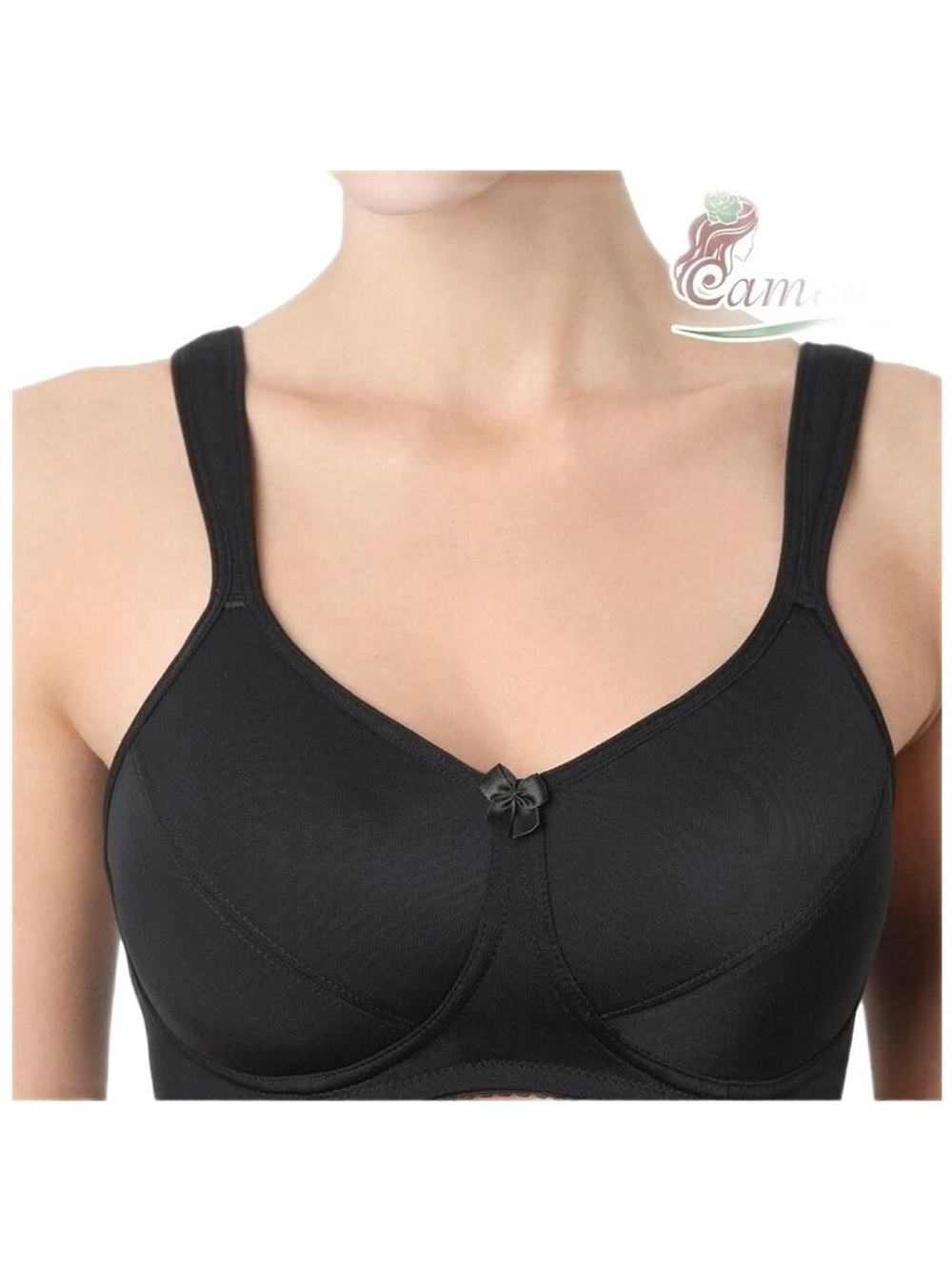 Бюстгальтер для фиксации экзопротеза молочной железы 85С, карман справа, Черный
