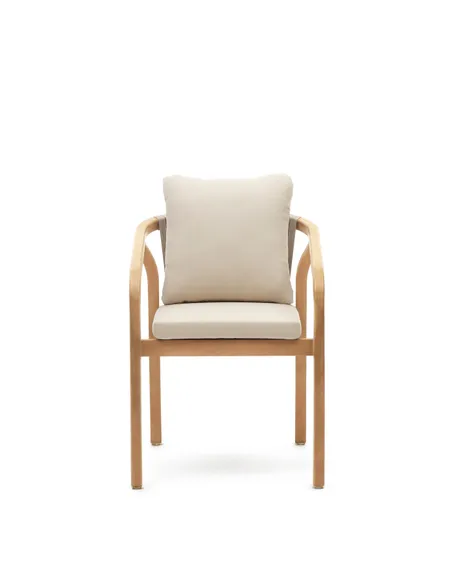 Стул Malaret, массив эвкалипта, бежевый