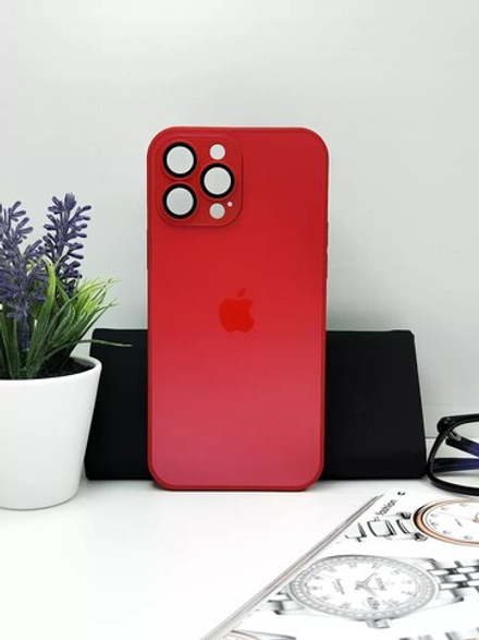 Накладка iPhone 14 PRO MAX | AG Glass Case Red