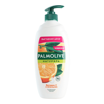 750мл PALMOLIVE ДУШ-ГЕЛЬ NATURALS ВИТАМИН С и АПЕЛЬСИН *12