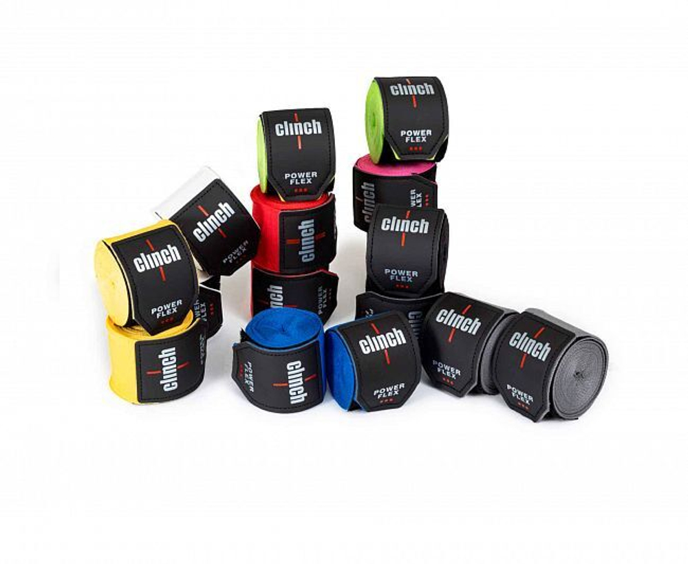 Бинты боксерские Clinch Boxing Hand Wrap Power Flex черные C239