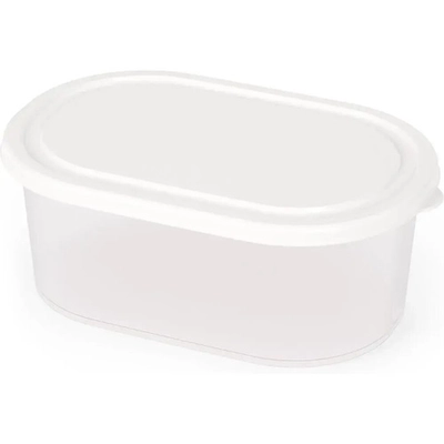 Емкость для СВЧ 1л овальная (белый)