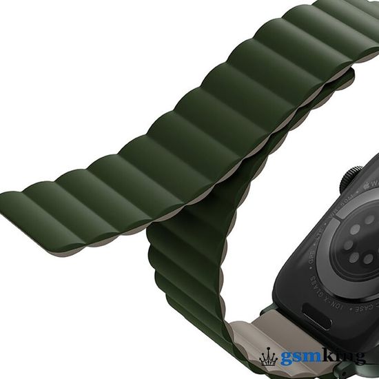 Uniq REVIX reversible Magnetic Strap for Apple Watch 42|44|45mm Green/Gray