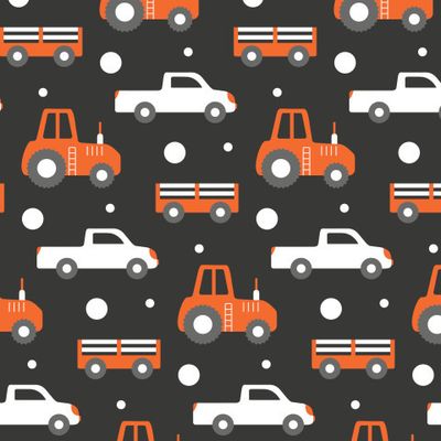 Buy kids fabric farm car tractor black