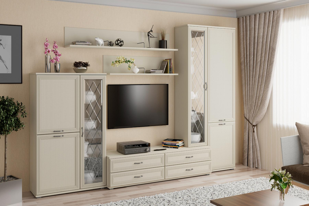 Карина - композиция 12. Цвет Снежный ясень + Серый Оникс, Ясень Асахи + Серый Оникс, Гикори Джексон светлый + Серый Оникс, Джексон темный + Серый Оникс, Гикори Джексон темный, Снежный ясень, Ясень Асахи, Гикори Джексон светлый, Серый Кашемир