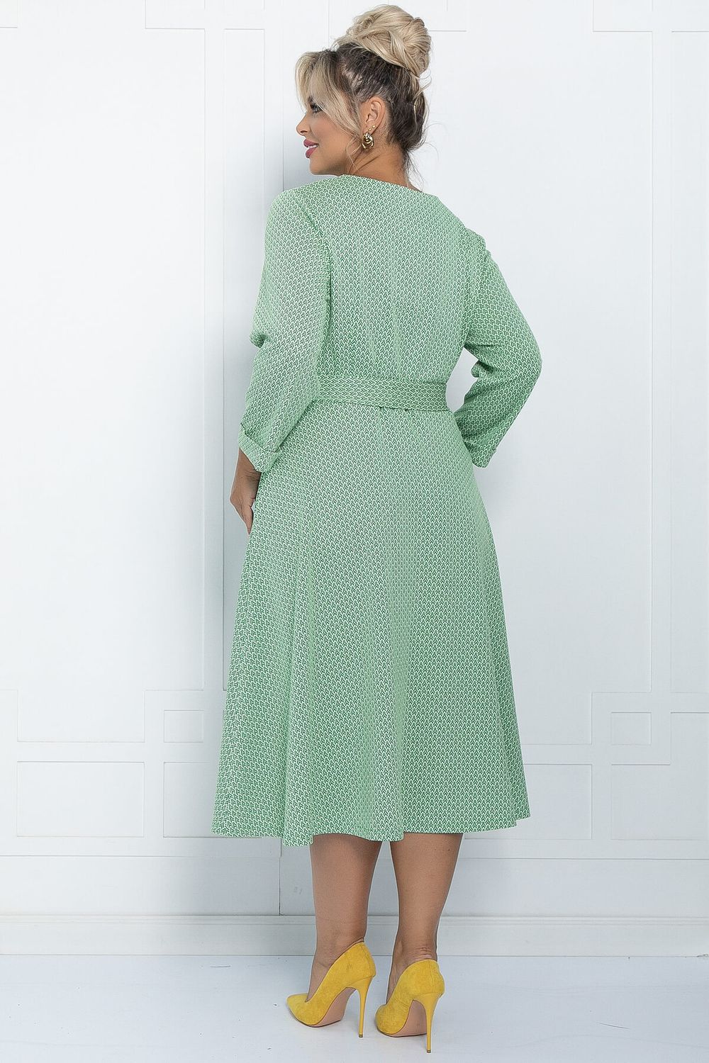 Платье Осенняя история (светло-зеленое) П11226 LT Collection