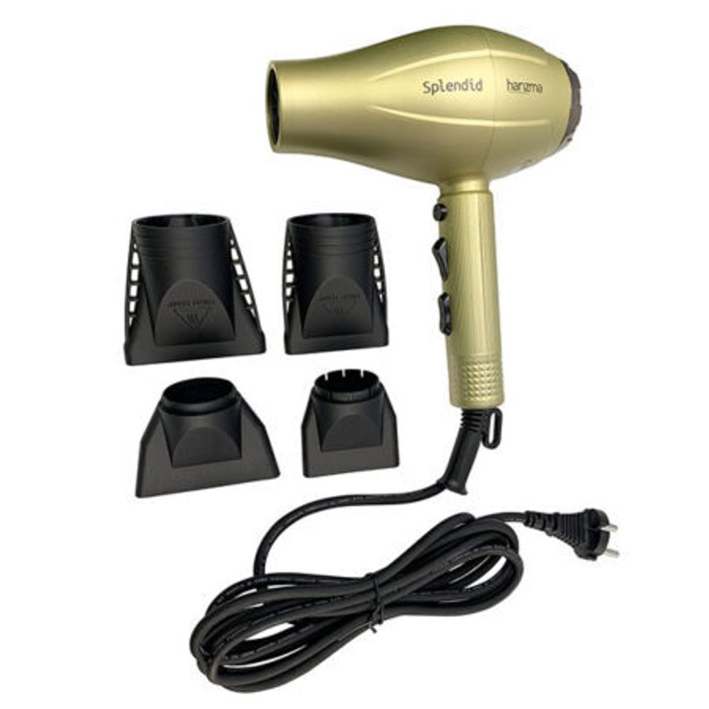 Фен для волос Harizma Splendid, 2200 Вт, залотой (h10225 gold)