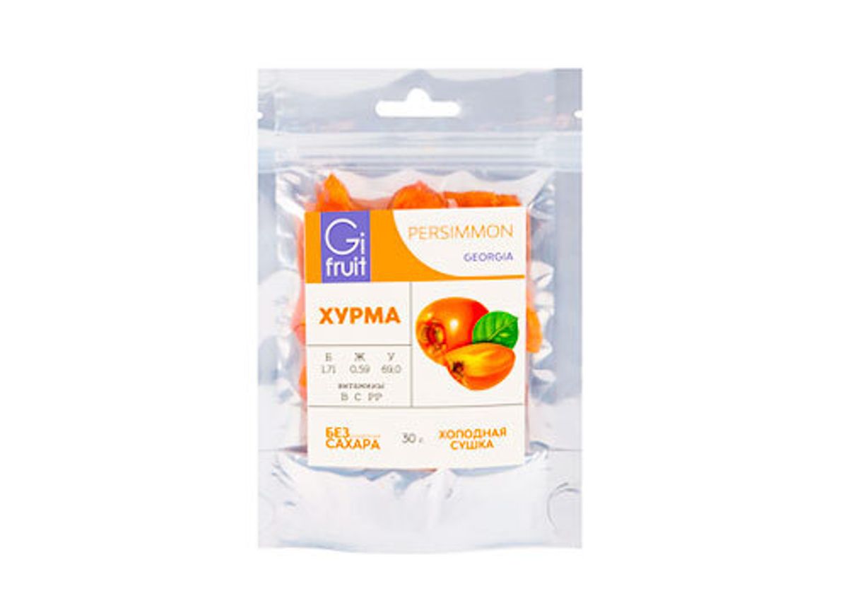 Сушеная хурма, 30г