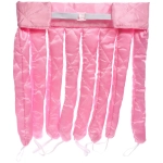 Мягкие атласные бигуди на ленте «KUDRI», цвет розовый, 53-63 на 30см