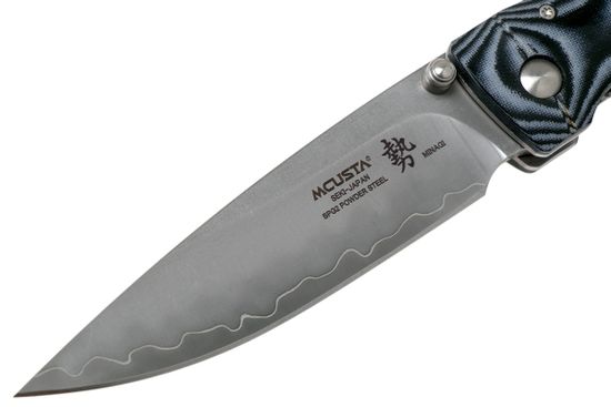 Складной нож Mcusta Minagi Shinra Maxima Shinari c клинком из стали SPG2 San Mai, рукоять Micarta