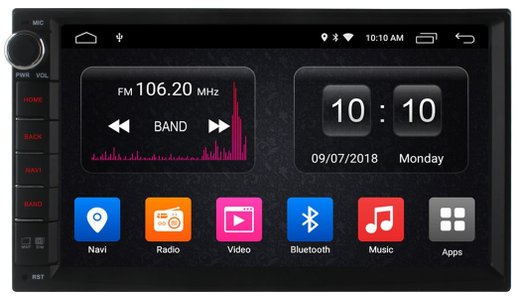 2DIN универсальная магнитола (экран 7") - Carmedia OL-7002-P Android 10, ТОП процессор, 4/64, 4G-SIM