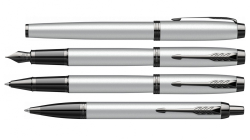 Шариковая ручка Parker IM Achromatic, Grey BT,стержень: M, цвет чернил: blue, в подарочной упаковке.