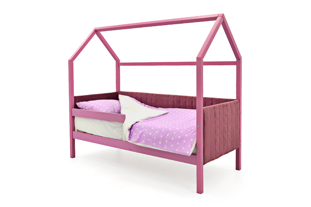 Детская кровать-домик мягкий Бельмарко Svogen лаванда