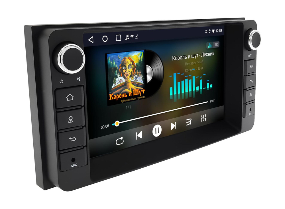 Магнитола для Toyota 200х100мм - WideMedia с кнопками и крутилками, дисплей 7" IPS на Android 9, 2/32Гб, CarPlay