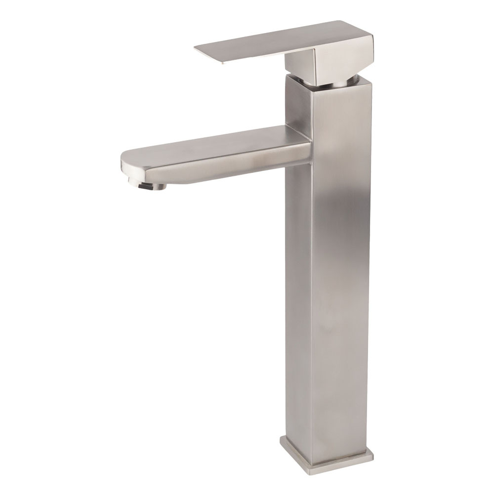 Смеситель для умывальника SANDAY, высокий, нерж.сталь 3471