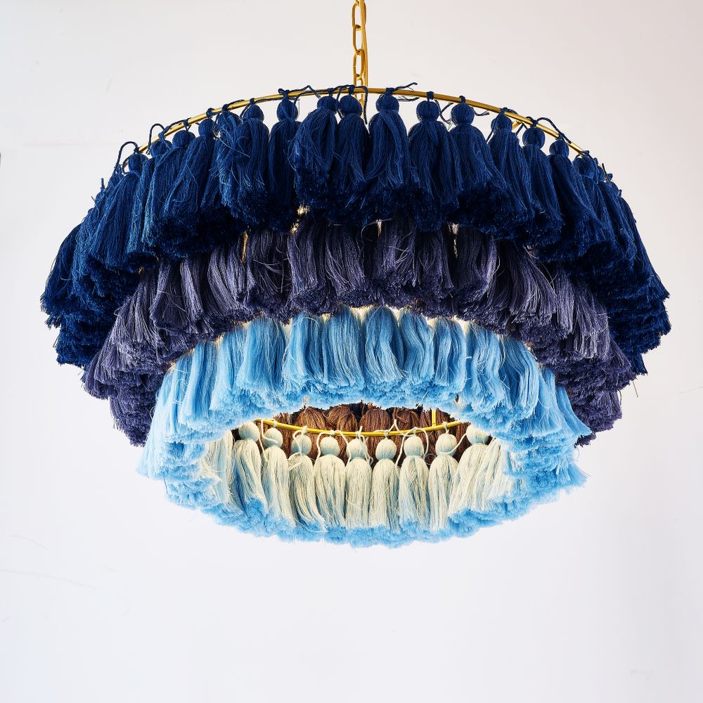 Подвесная Люстра Tassel Синий By Imperiumloft
