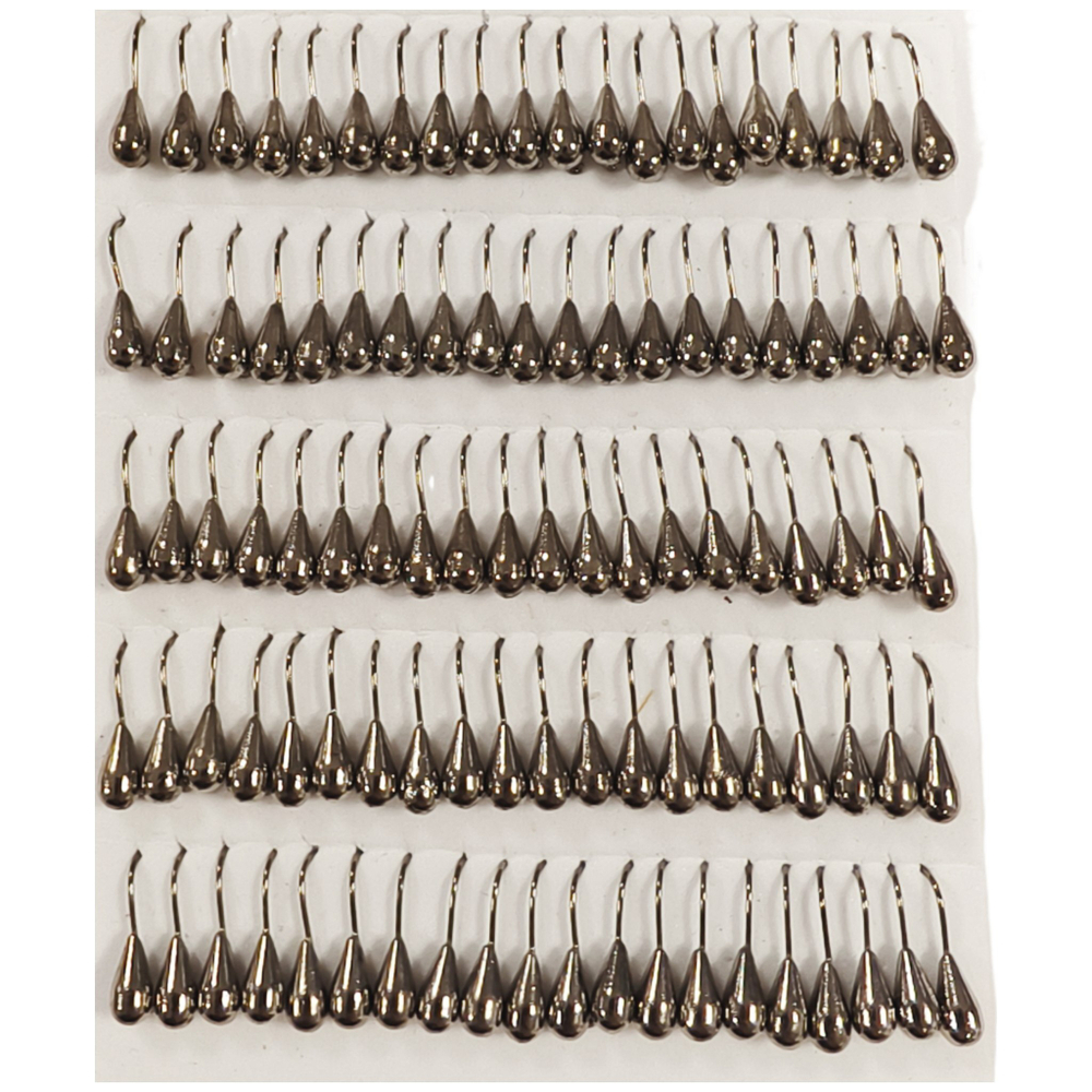 Мормышки вольфрамовые №3 Капля, цвет серый, 0,4 гр.( набор 10 штук) цена указана за 1 штук