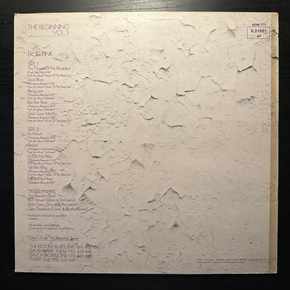 Frijid Pink - The Beginning Vol. 5 (Германия 1973г.)