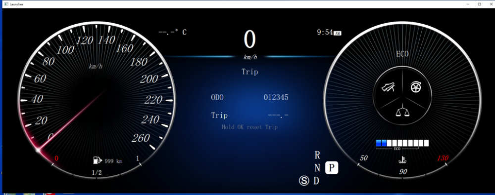 Цифровая приборная ЖК панель для Mercedes-Benz C-класс 2011-2014 (W204) RDL-1316