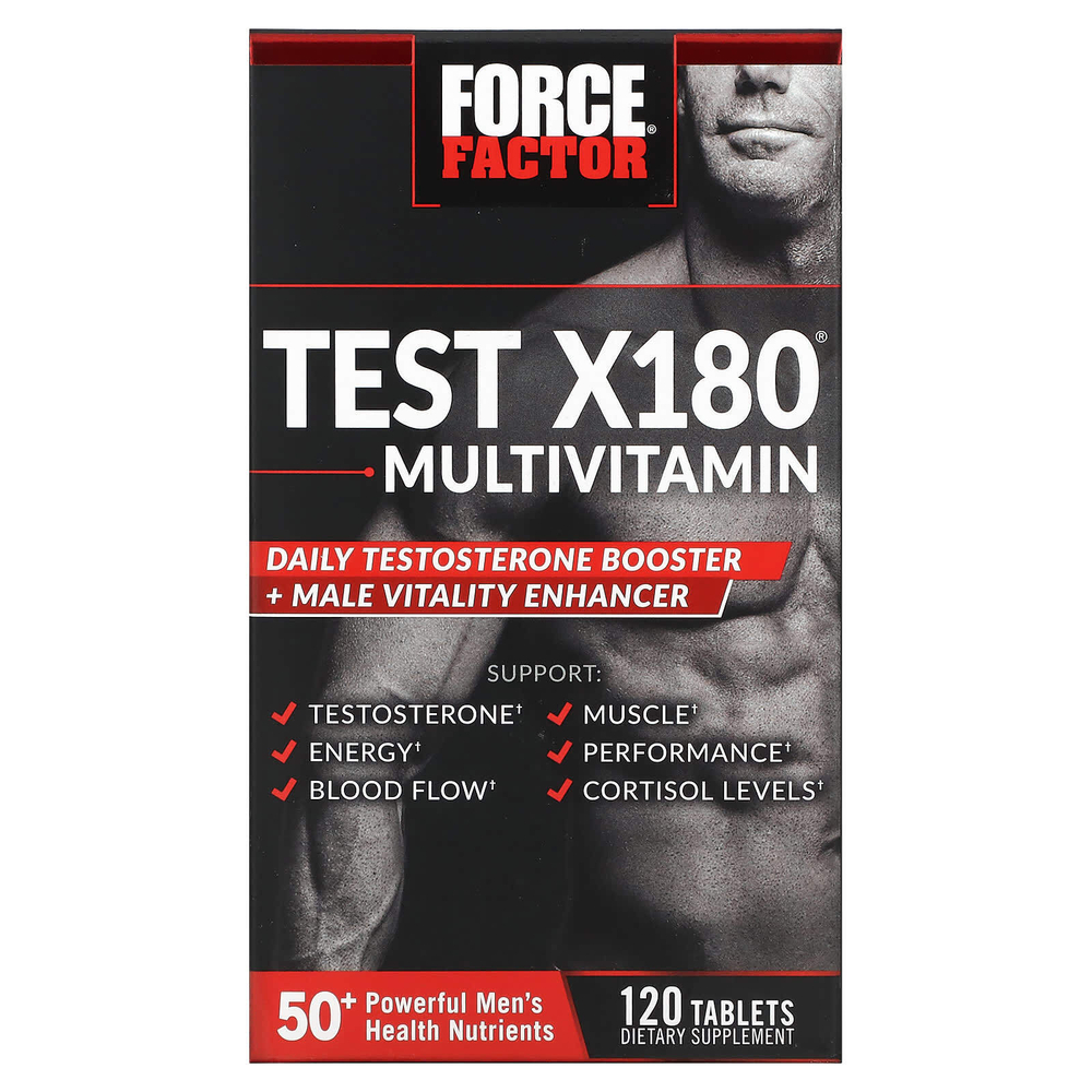 Force Factor, Test X180®, мультивитамины, 120 таблеток