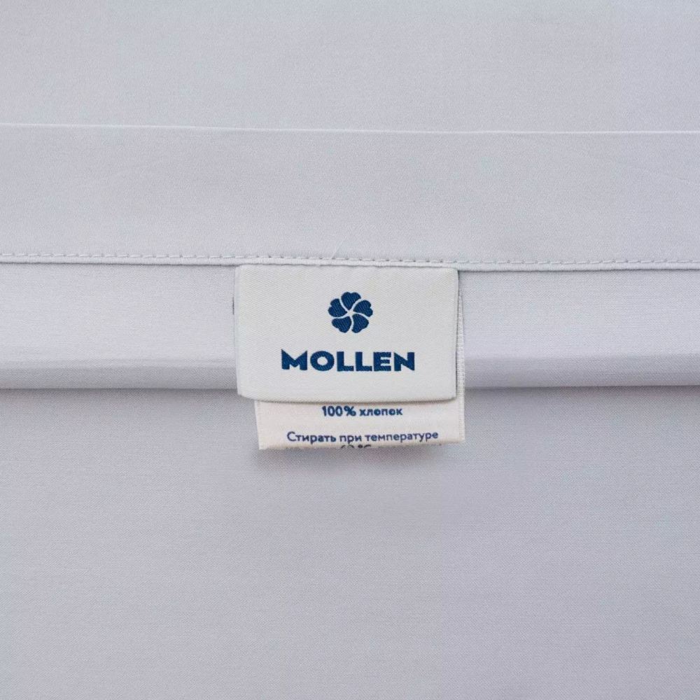 Простыня 200x220 Mollen светло-серая