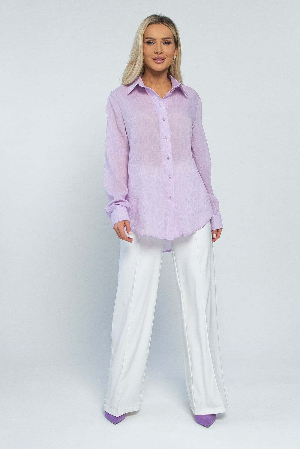 Рубашка Воздушное настроение (лаванда) Б13486-7М LT Collection
