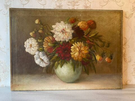 Старинная картина «Натюрморт»