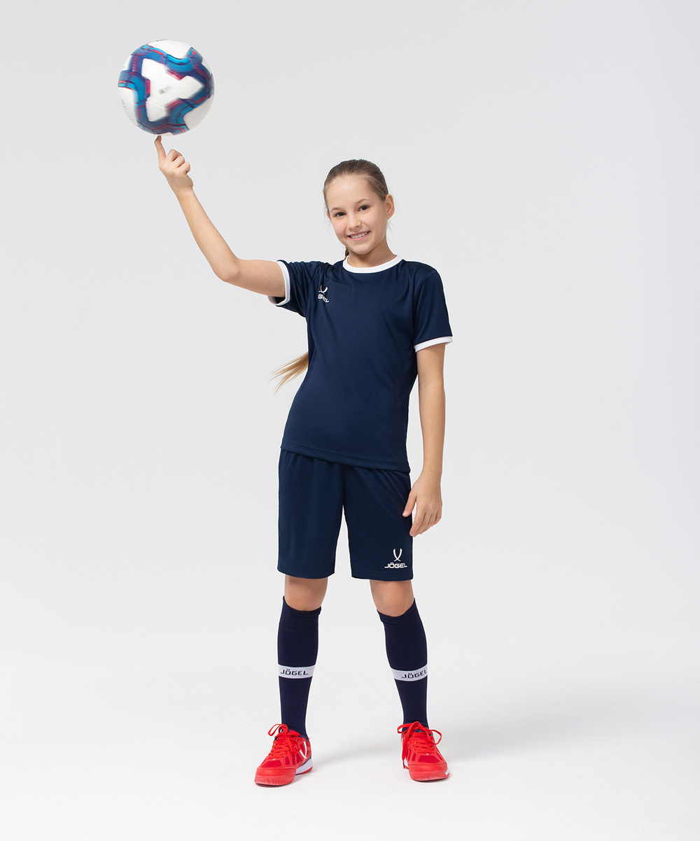 Футболка футбольная CAMP Origin, темно-синий/белый, детский