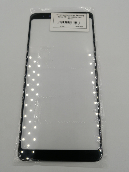 Стекло для дисплея Samsung Galaxy A8+ 2018 (SM-A730F) Черное