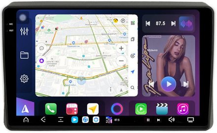 Магнитола для Renault Arkana 2019+, Duster 2 2020+ - FarCar GX1219M монитор 10.36" 2K QLED на Android 14, TS20, 6+128Гб, CarPlay, 4G SIM-слот