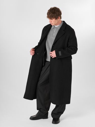 Черное шерстяное пальто HEATHEN