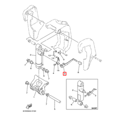 Рычаг блокировки усилителя Yamaha 688436311000