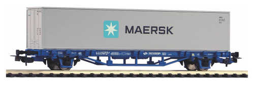 Грузовая платформа с контейнером 1x40' Maersk PKP Cargo VI