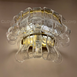 Бра Cloyd NAMASTE W3 / выс. 20 см - латунь - прозрачн.стекло (арт.20487)