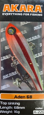 Воблер Akara раттлин Aden 68 мм 16 гр.  A220