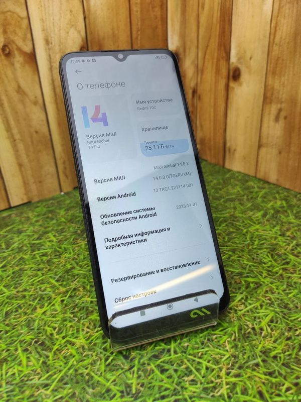 Смартфон Xiaomi Redmi 10C 3\64 ГБ черный (Витринный)