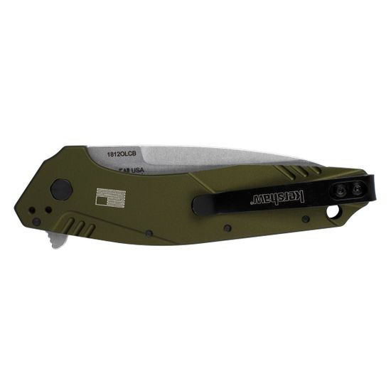 Складной нож KERSHAW Dividend 1812OLCB c клинком из стали CPM-D2 / N690, рукоять алюминий