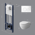 Комплект: инсталляция с унитазом и клавишей AM.PM Awe IS49001.111700