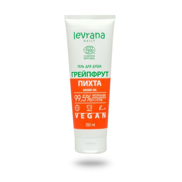 Гель для душа, Грейпфрут и пихта, 250 мл ECOCERT COSMOS NATURAL  (Levrana)