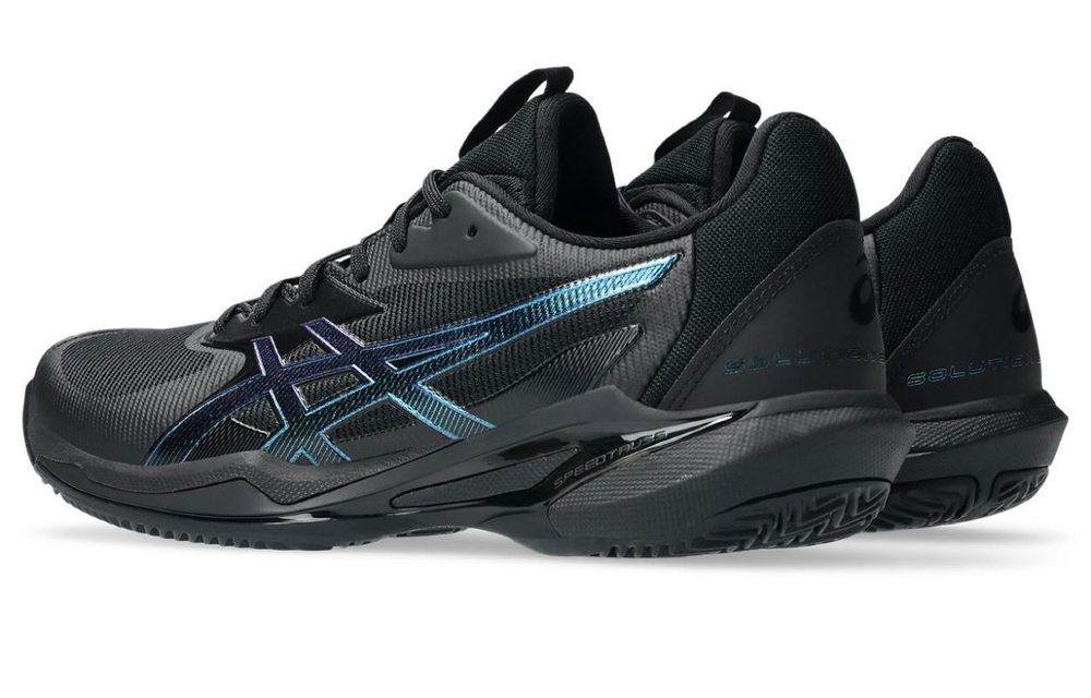 Женские теннисные кроссовки Asics Solution Speed FF 3 Clay Night Energy - black/prism blue