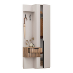 Прихожая с вешалкой и ящиками Кашемир/Авелано Чарли правый 90х35х220 см