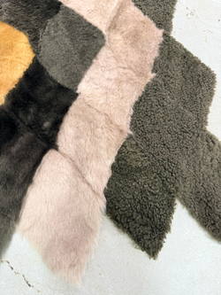 Меховой Коврик прикроватный накидка на кресло из овчины